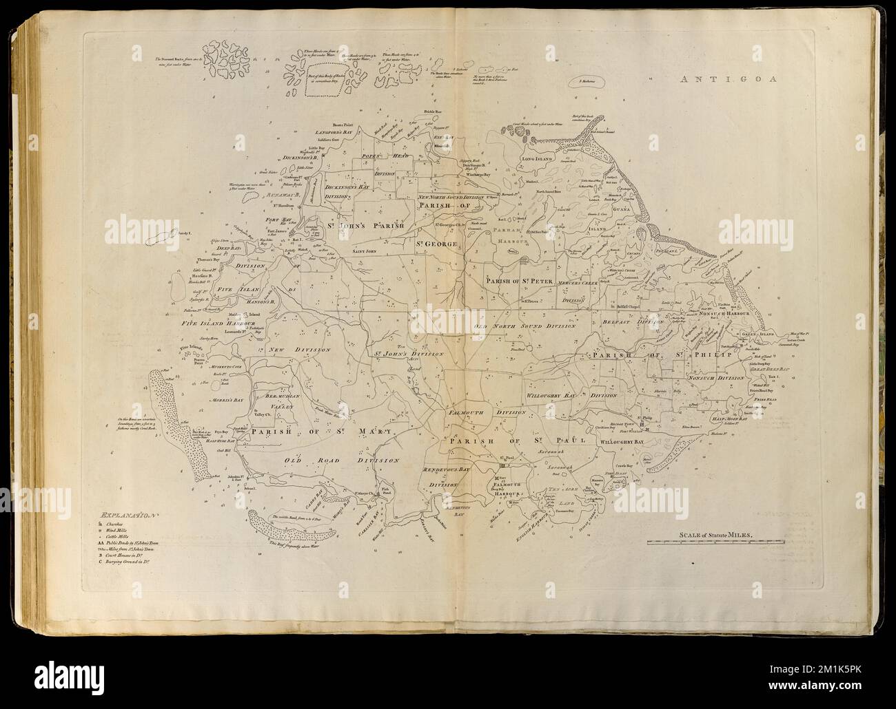 Antigoa Antigua Maps Early - Antigoa Antigua Maps Early Works To 1800 Norman B Leventhal Map Center Collection 2M1K5PK 