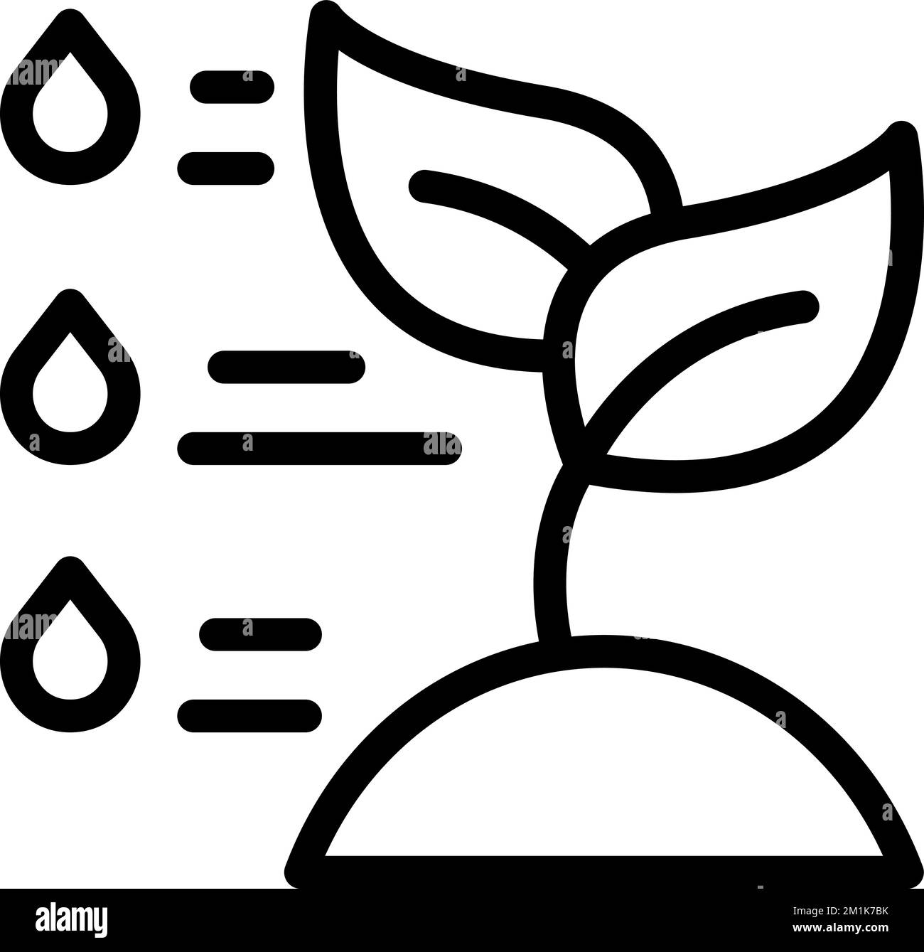 Data plant icon outline vector. Smart app. Gps control Stock Vector ...