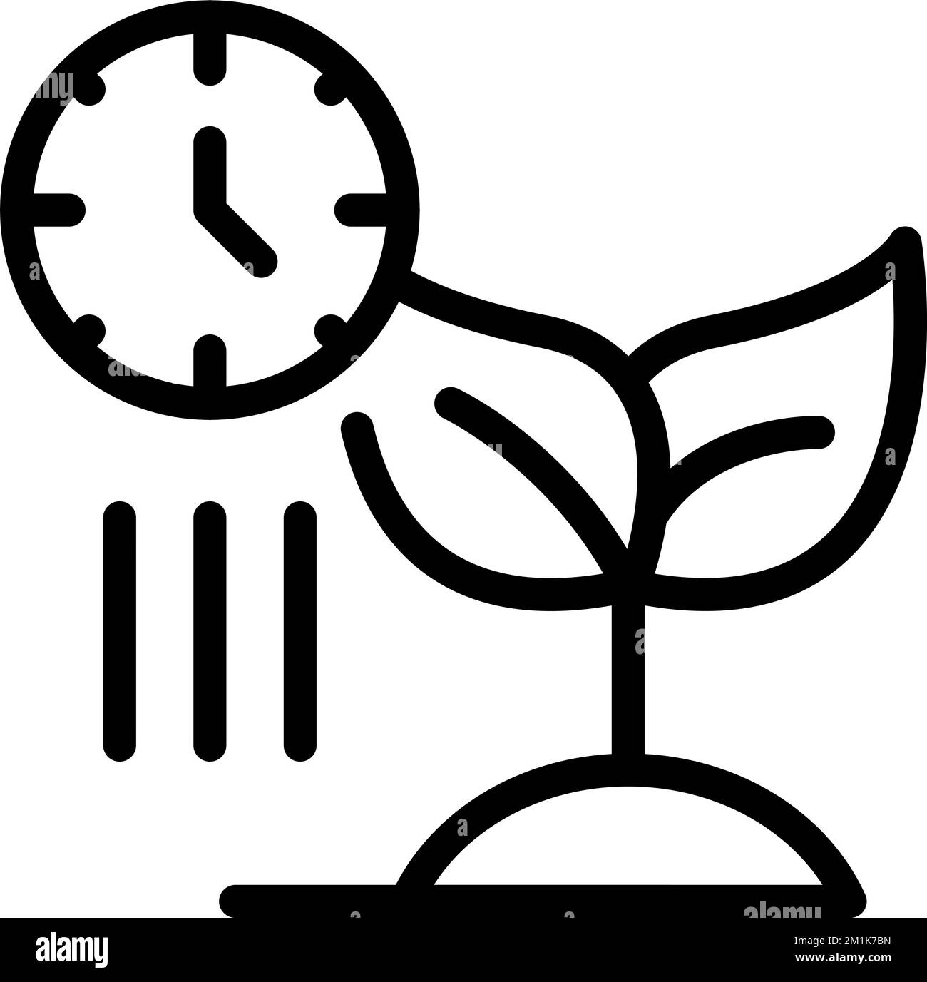 Plant control icon outline vector. Farmer smart. Sensor tablet Stock ...