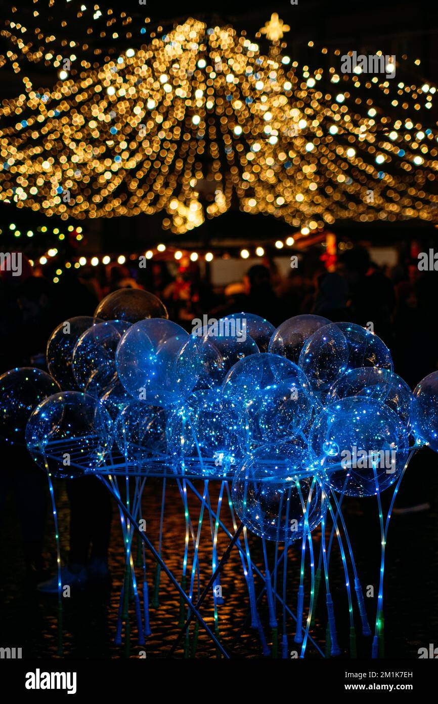 City night festive lighting hi-res stock photography and images - Alamy