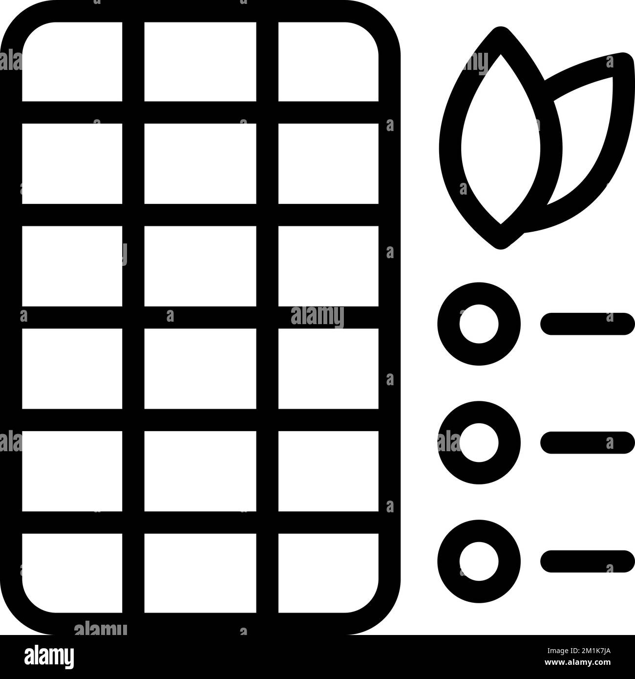 Smart plant data icon outline vector. Farmer system. App food Stock ...