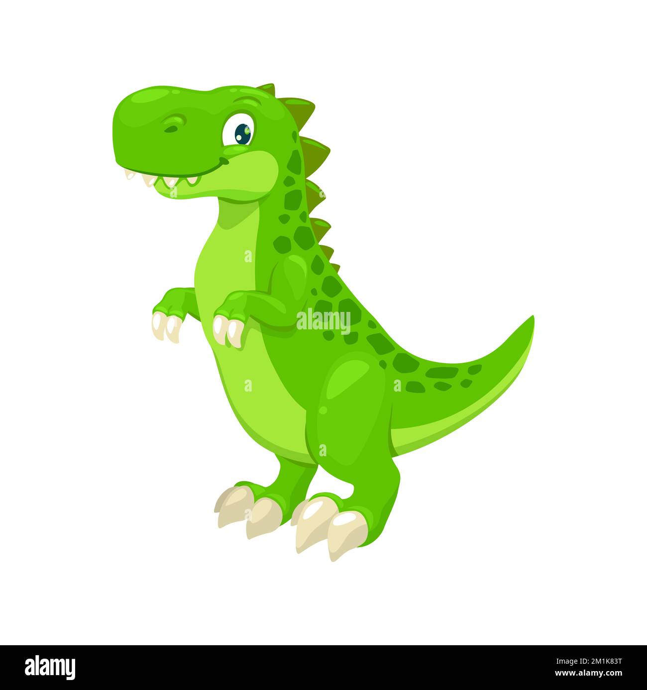 Dinosaur T-Rex. Cartoon Image As A Skeleton And Flesh. Royalty