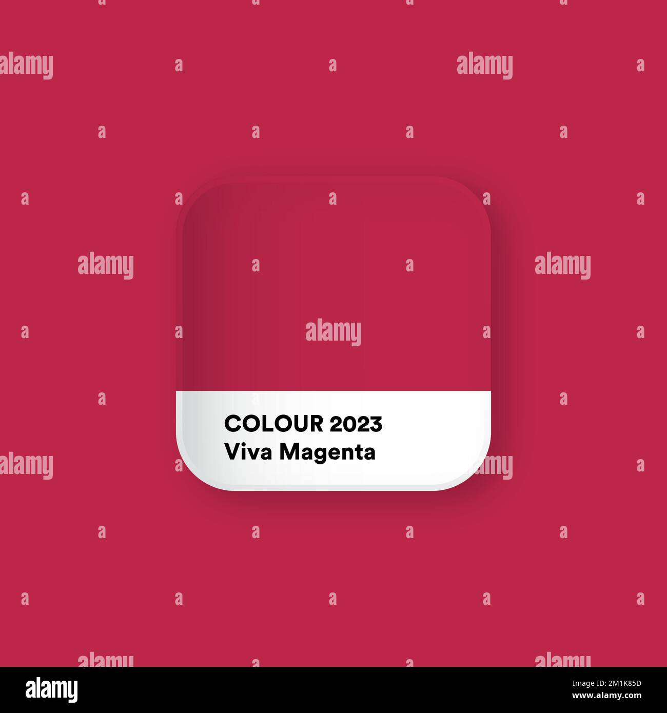 Colour of the year 2023 magenta is trendy color stock vector image