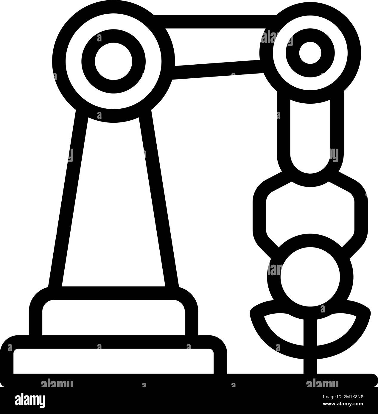 Hand robot icon outline vector. Drone system. Sensor plant Stock Vector ...