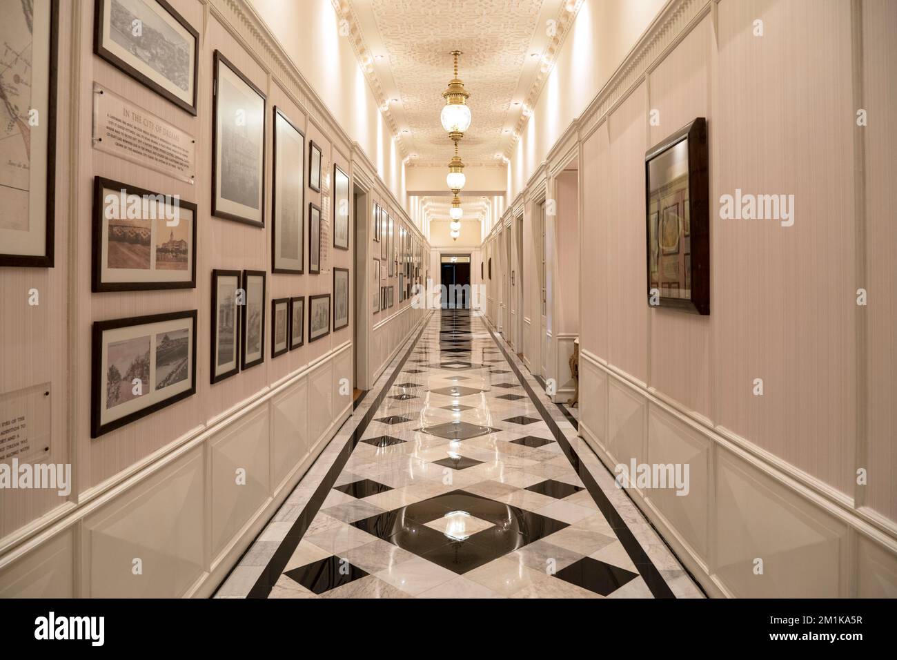 MUMBAI - SEP 24: Hall and interior of  the Taj Mahal Palace hotel in Colaba district, on September 24. 2022 in Mumbai, India Stock Photo
