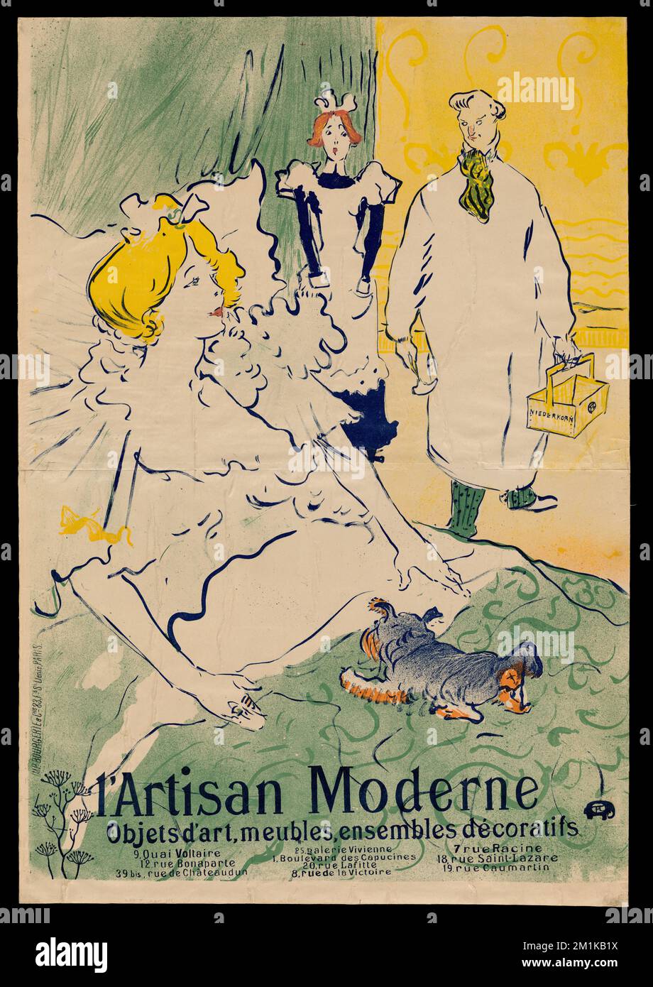 L'Artisan Moderne, Toulouse-Lautrec, Henri de, 1896 Stock Photo