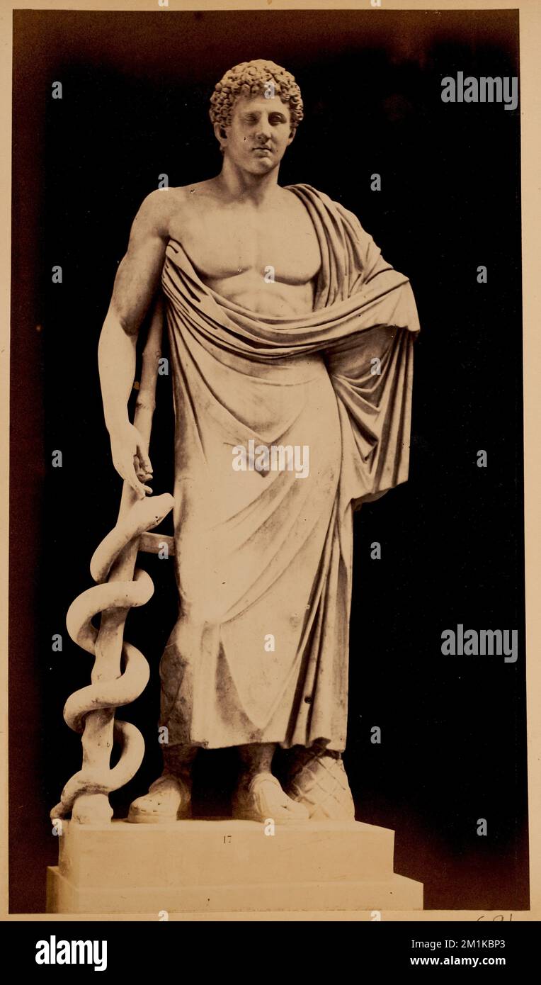 the afternoon in the ruins of Empuries, Sculpture of Asklepios, La
