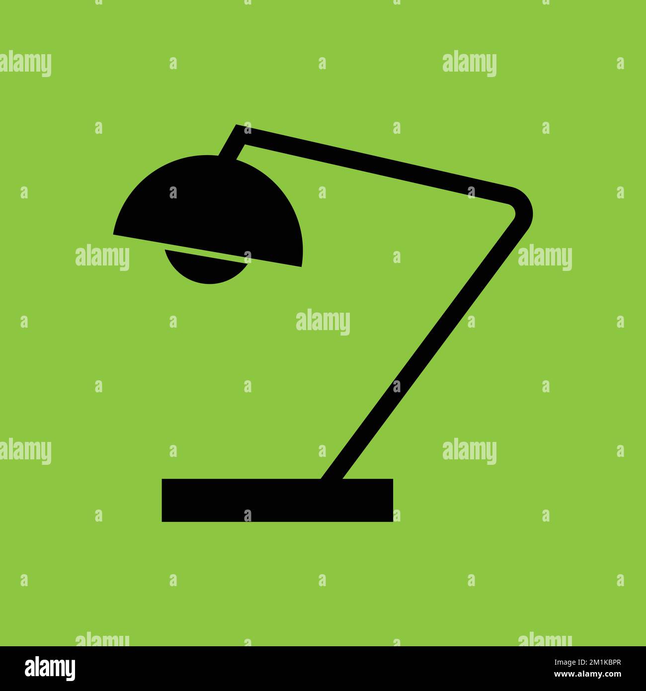 Desk Lamp Icon isolated. Office Concept. - Vector . Vector illustration Stock Vector