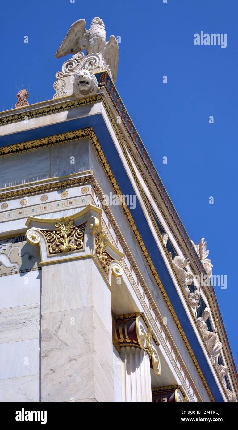 The Building Of The Academy Of Athens, Greece, One Of The World's Most ...