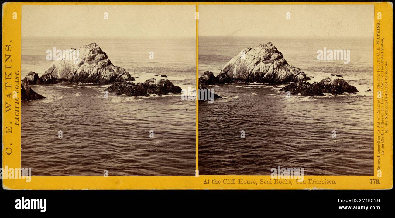 At the Cliff House, Seal Rocks, San Francisco , Oceans, Rocks Stock