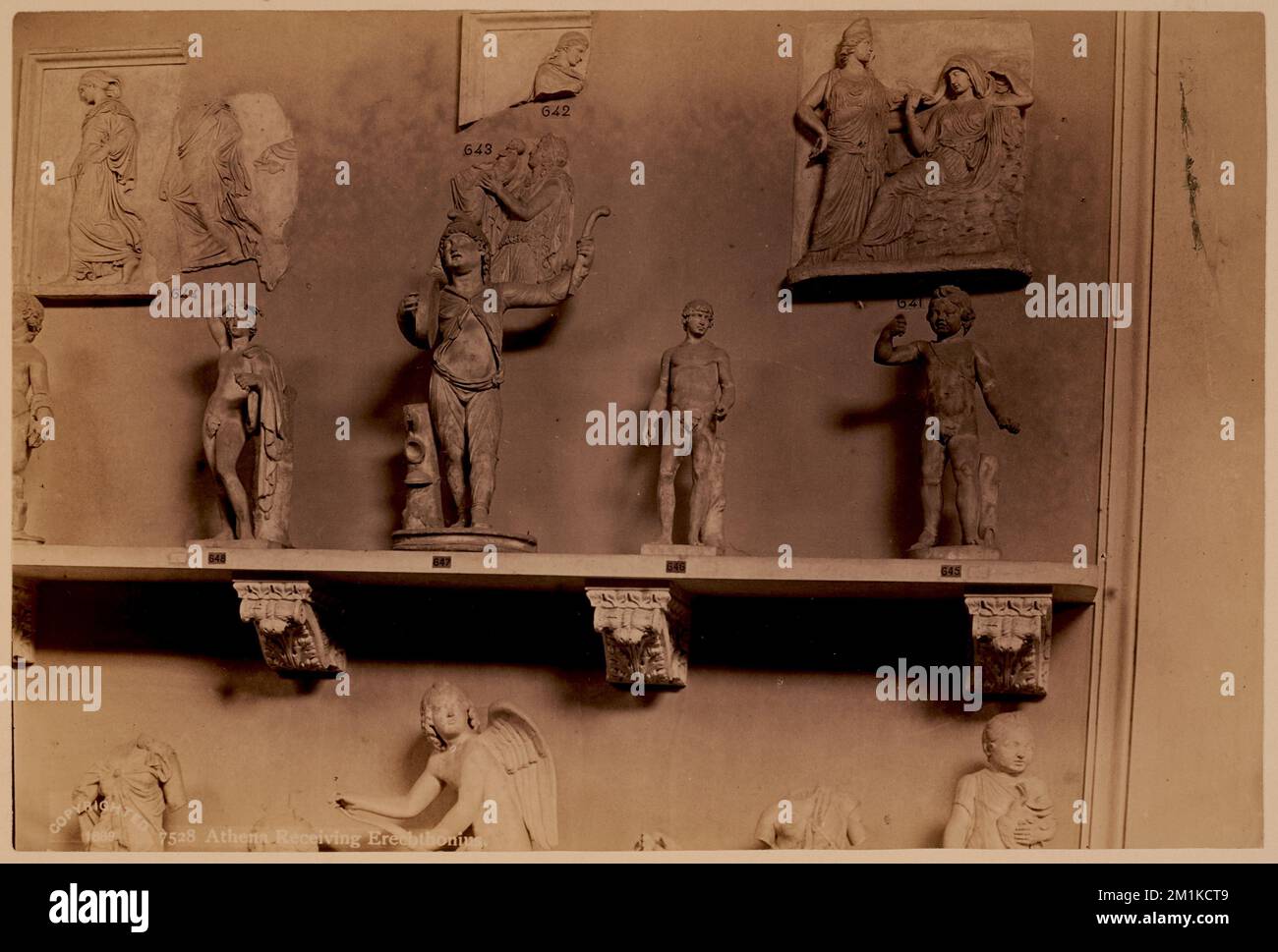 Athena receiving Erechthonius , Antiquities, Sculpture, Goddesses