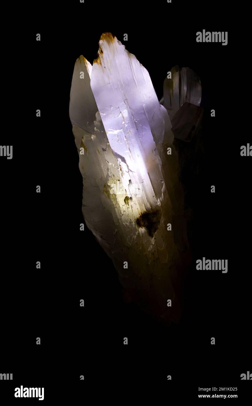 crystalline gypsum mineral Stock Photo Alamy