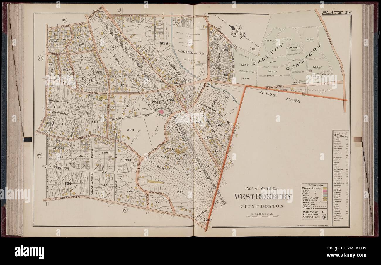 Atlas of Dorchester, West Roxbury and Brighton, city of Boston plate