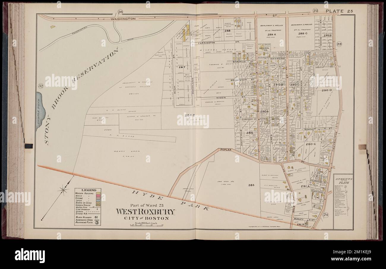 Atlas of Dorchester, West Roxbury and Brighton, city of Boston plate