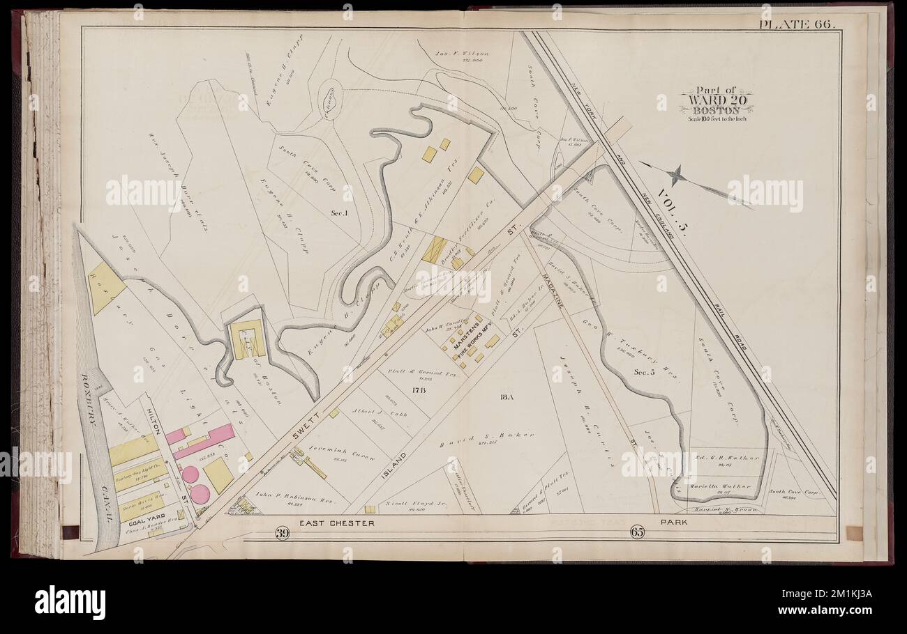 Atlas of the city of Boston Roxbury, Mass. volume four from actual surveys and official