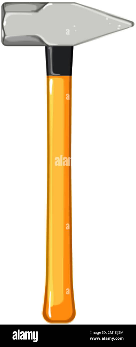 hardware hammer tool cartoon vector illustration Stock Vector Image & Art Alamy