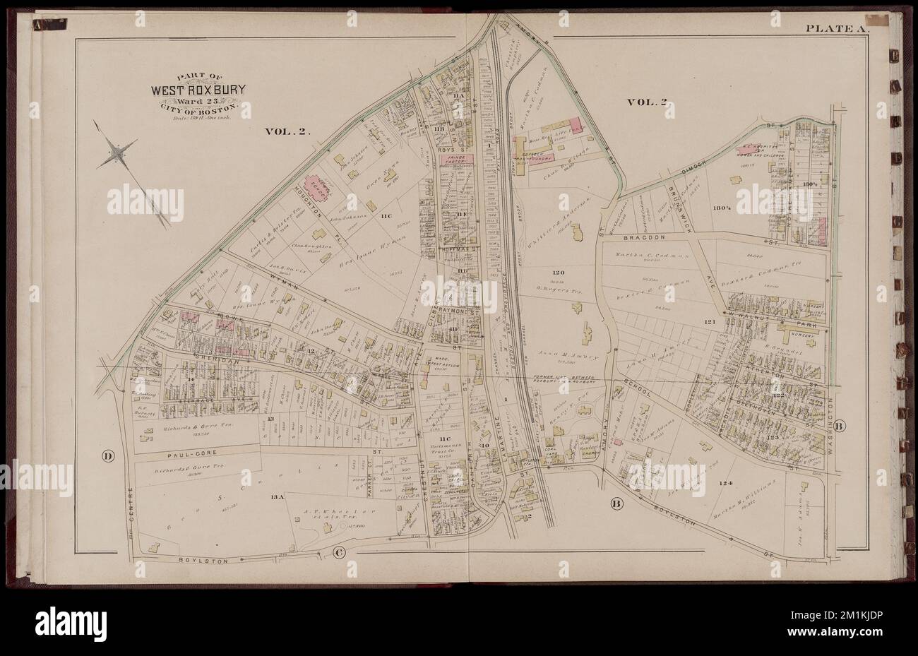 Atlas of the city of Boston West Roxbury volume five from actual surveys and official