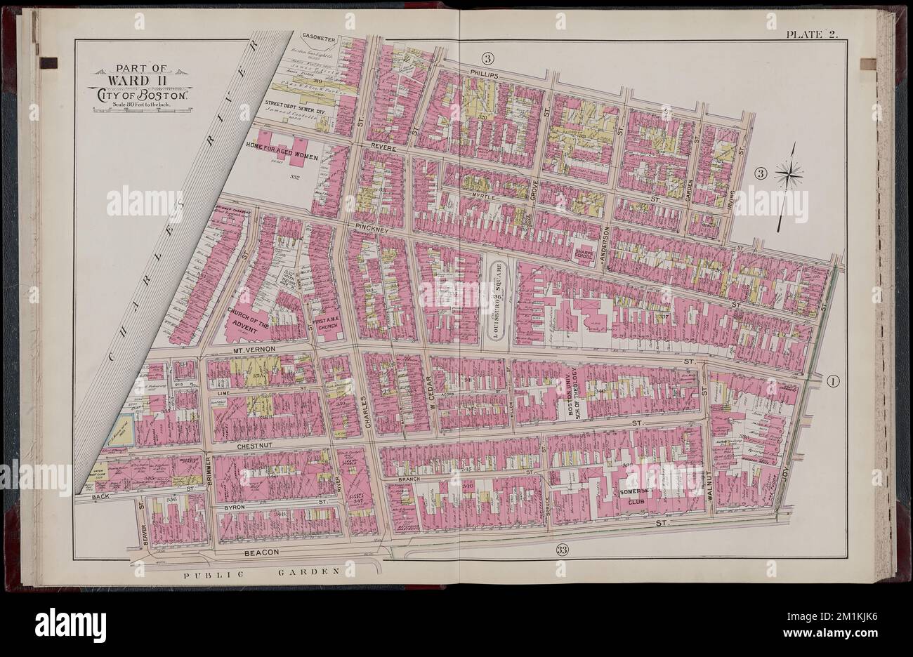 Atlas of the city of Boston, Boston proper : from actual surveys and ...