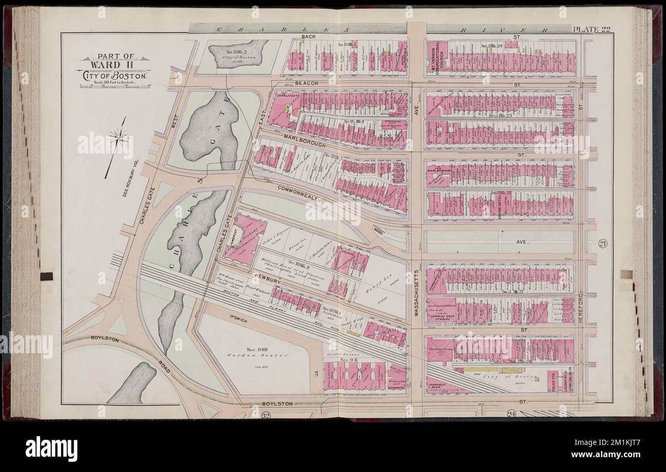 Atlas of the city of Boston, Boston proper : from actual surveys and ...