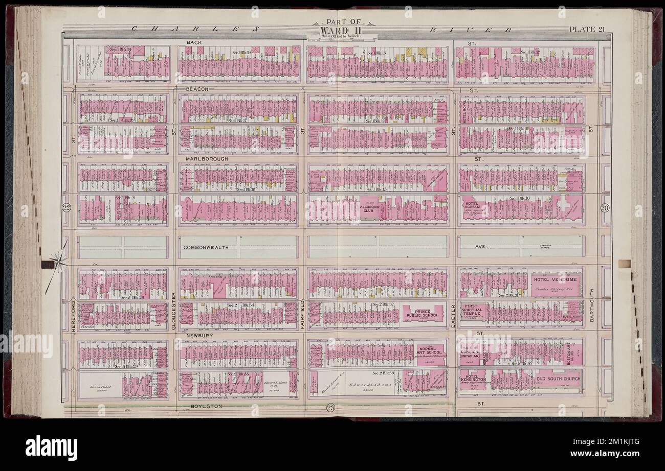 Atlas of the city of Boston, Boston proper : from actual surveys and ...