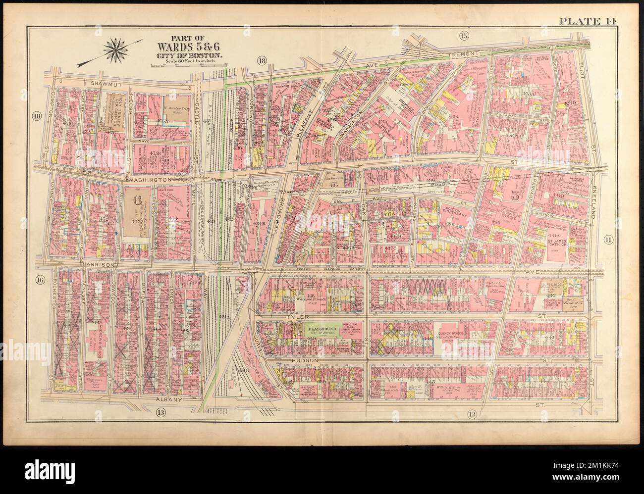 Atlas of the city of Boston, Boston proper and Back Bay : plate 14 ...