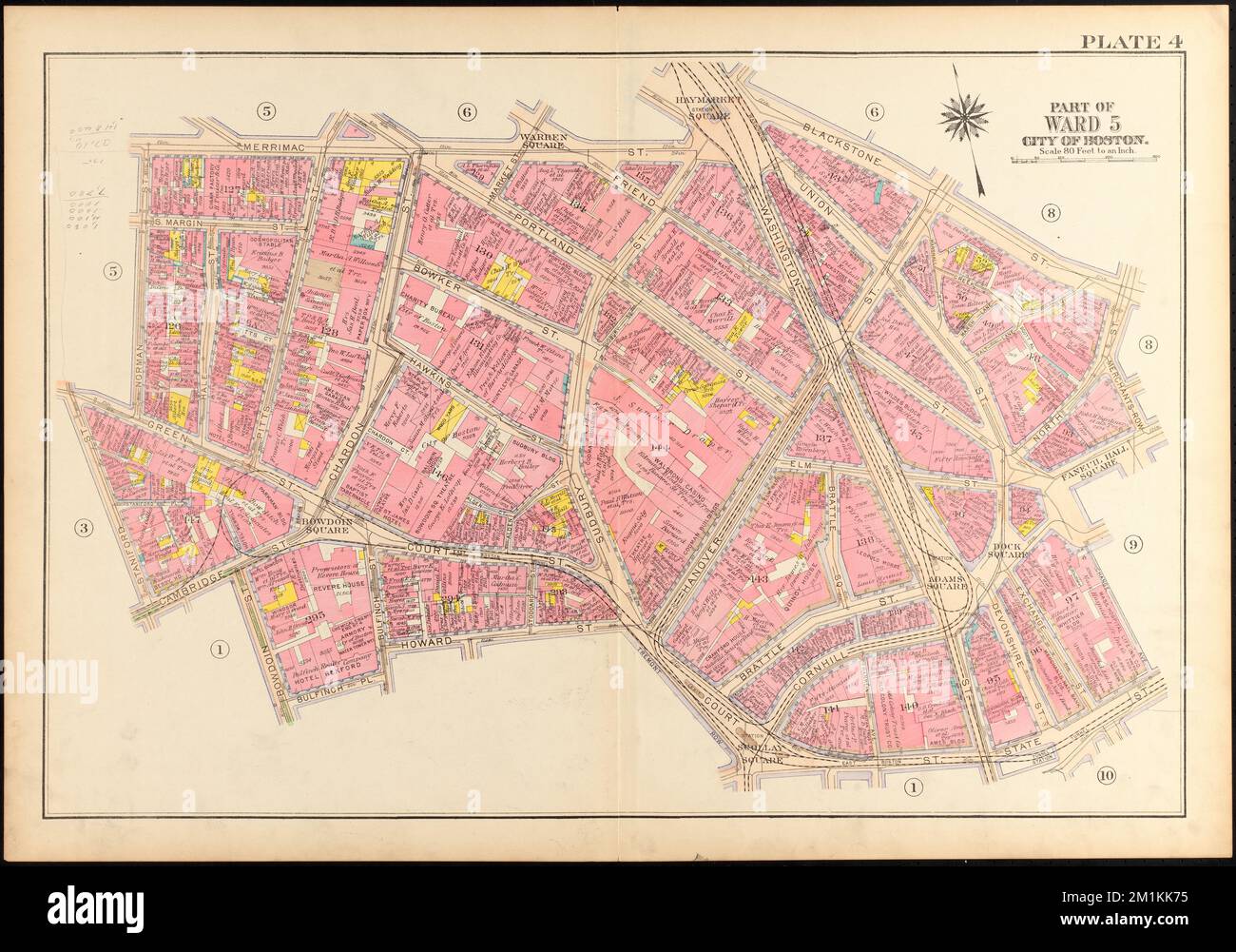 Atlas of the city of Boston, Boston proper and Back Bay : plate 4 ...