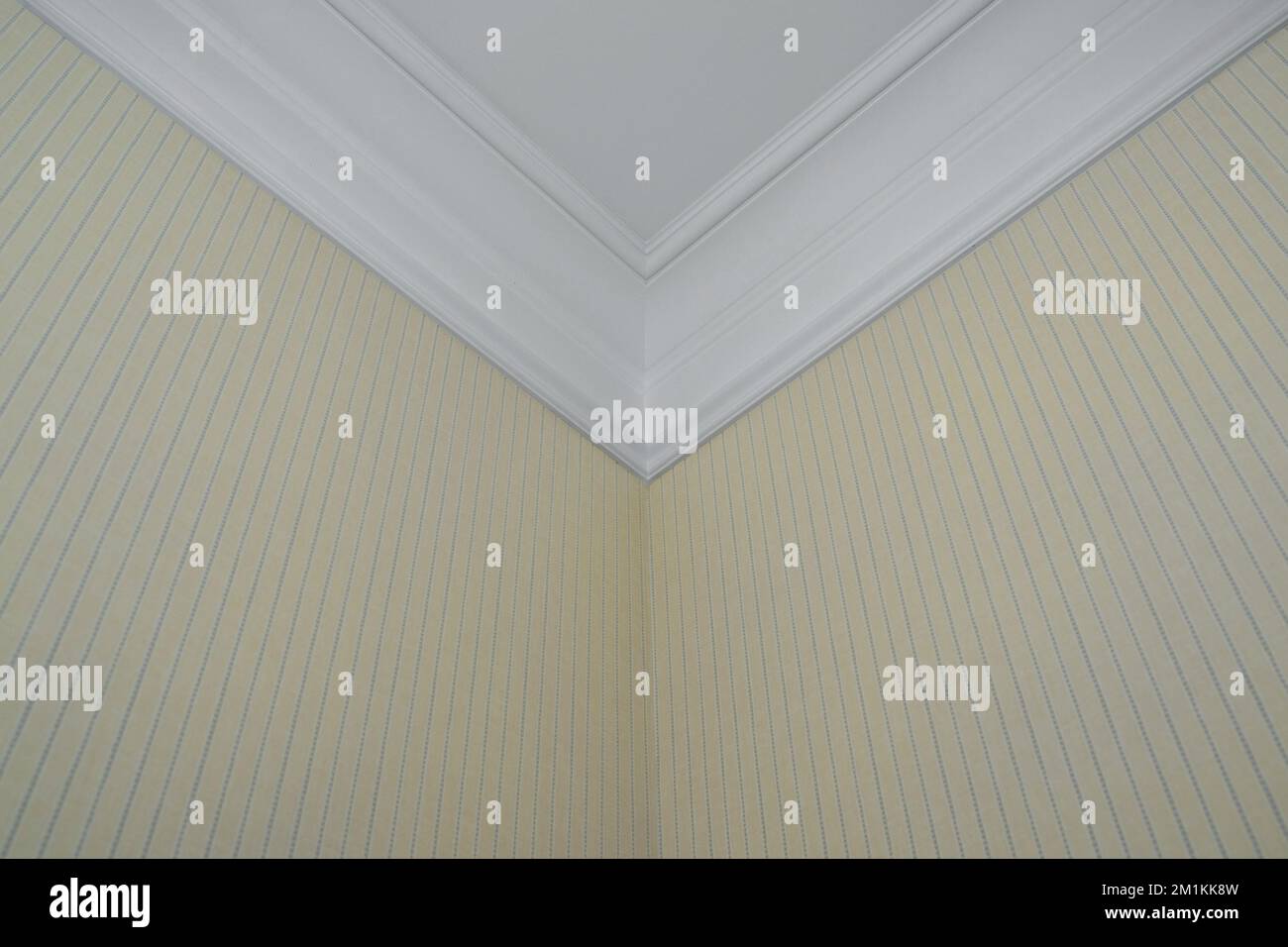 Ceiling moldings in the interior, detail of corner Stock Photo Alamy