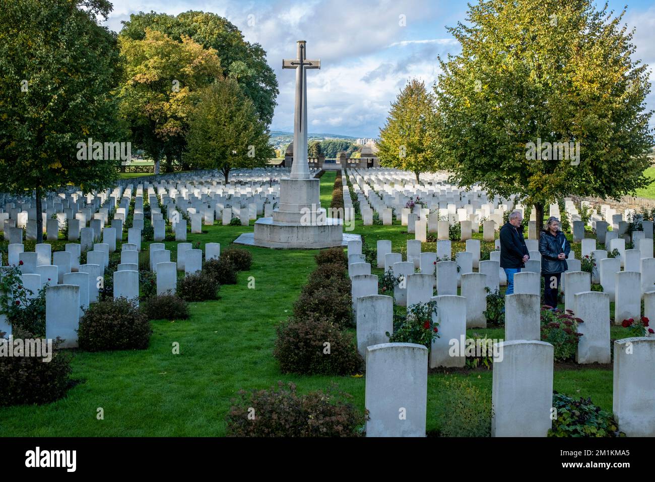 Niederzwehren War Graves Cemetery, Kassel, Germany. Stock Photo