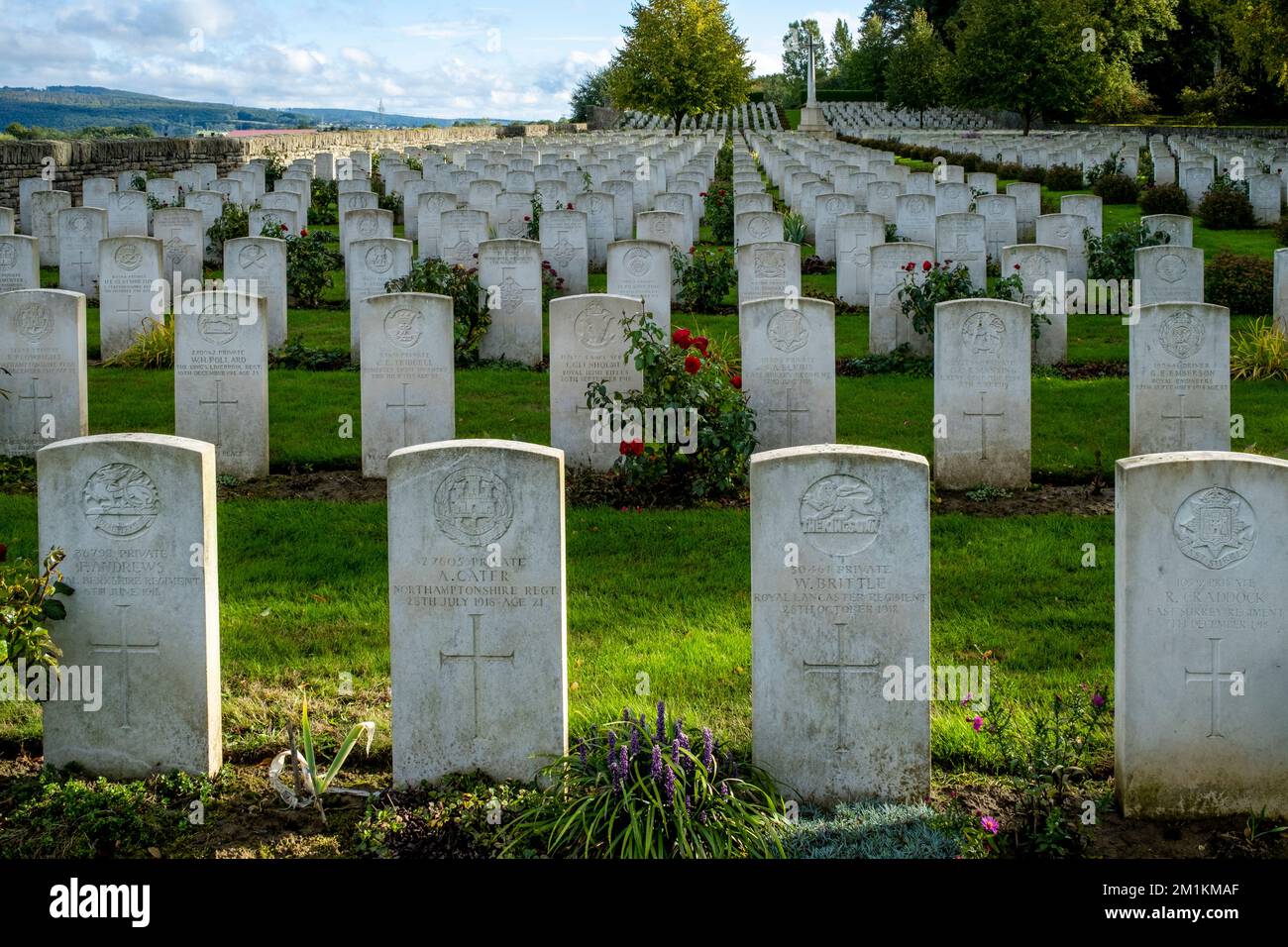 Niederzwehren War Graves Cemetery, Kassel, Germany. Stock Photo