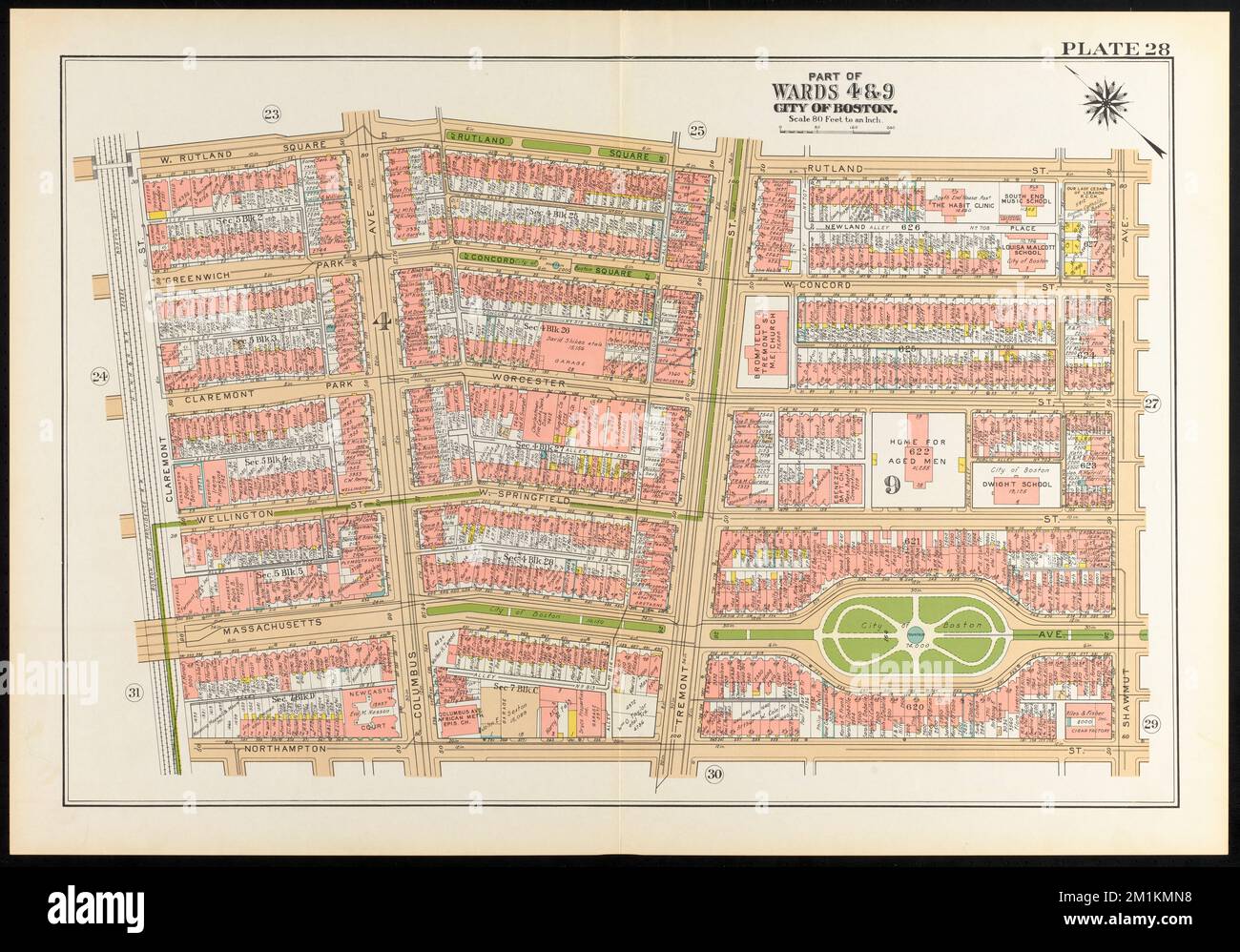 Atlas of the city of Boston, Boston proper and Back Bay : plate 28 ...