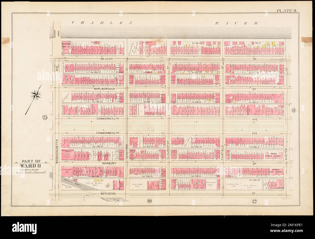 Atlas of the city of Boston, Boston proper and Roxbury : plate 9 ...