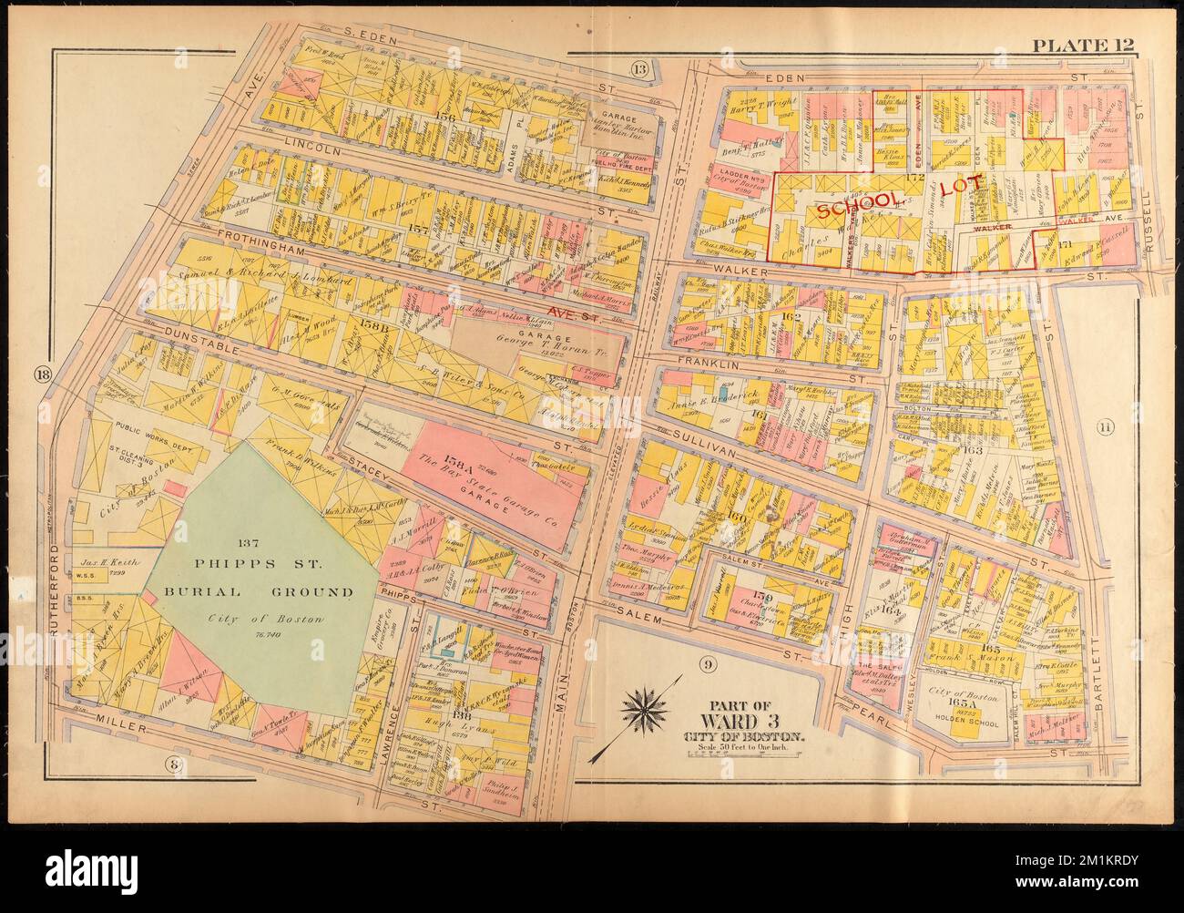 Atlas of the city of Boston, Charlestown and East Boston : plate 12 ...