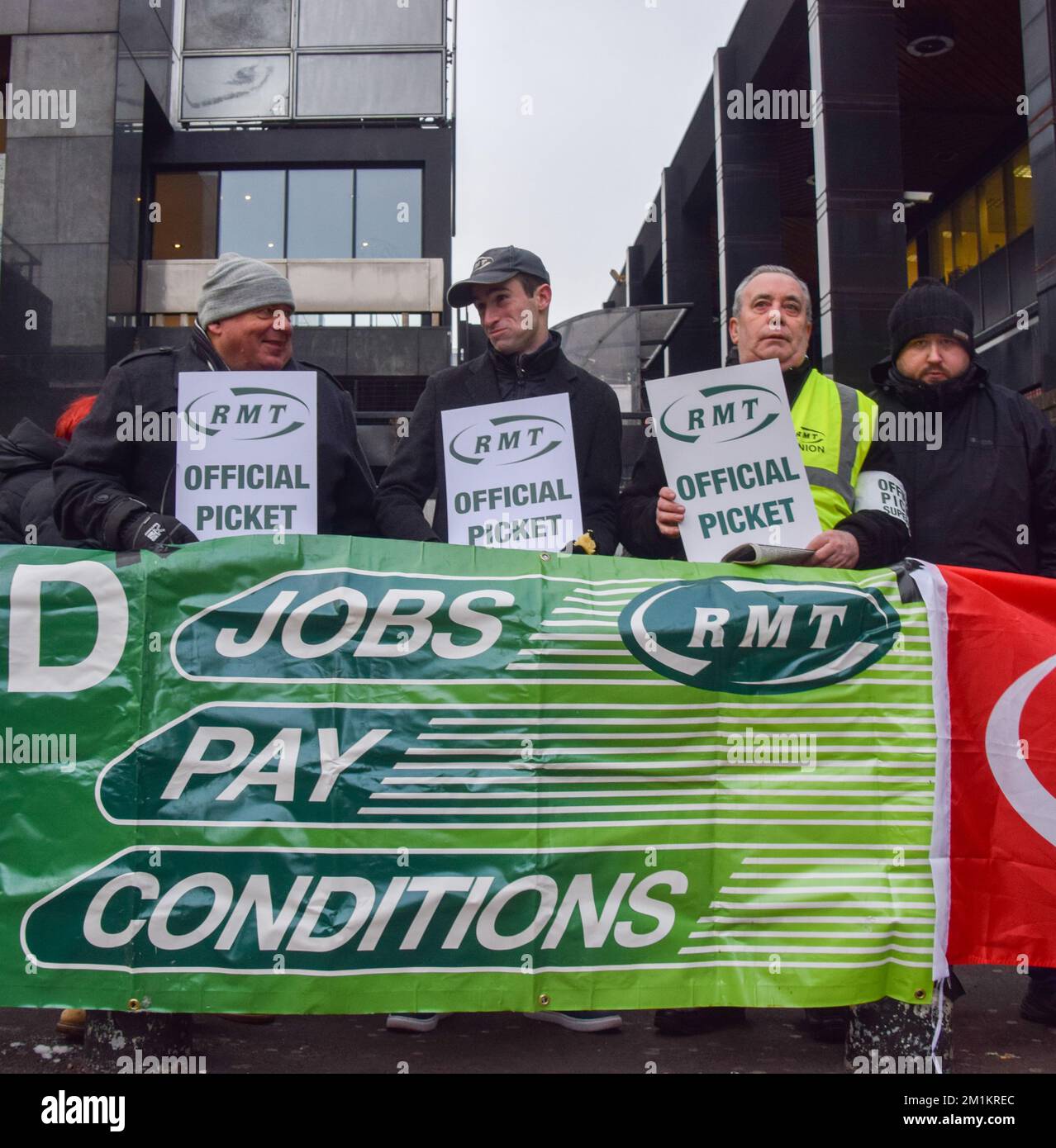 London, England, UK. 13th Dec, 2022. RMT (Rail, Maritime and Transport ...