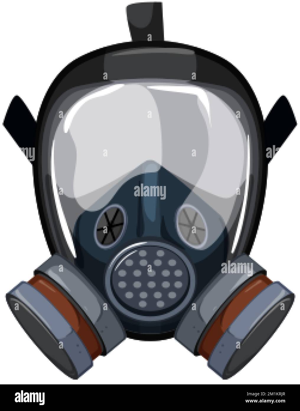 work respirator mask cartoon vector illustration Stock Vector Image