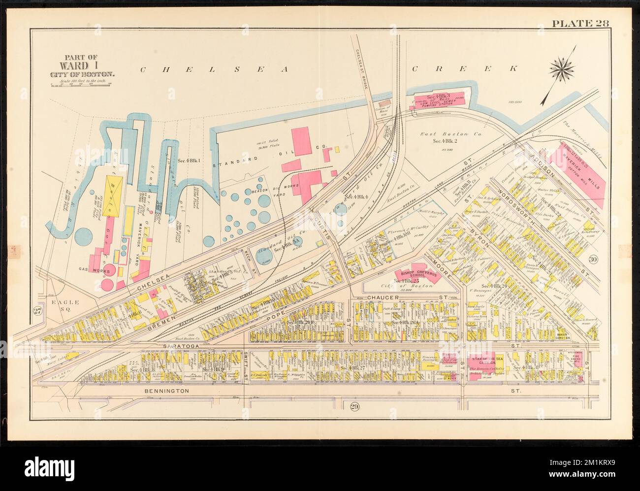Atlas of the city of Boston, Charlestown and East Boston : plate 28 ...