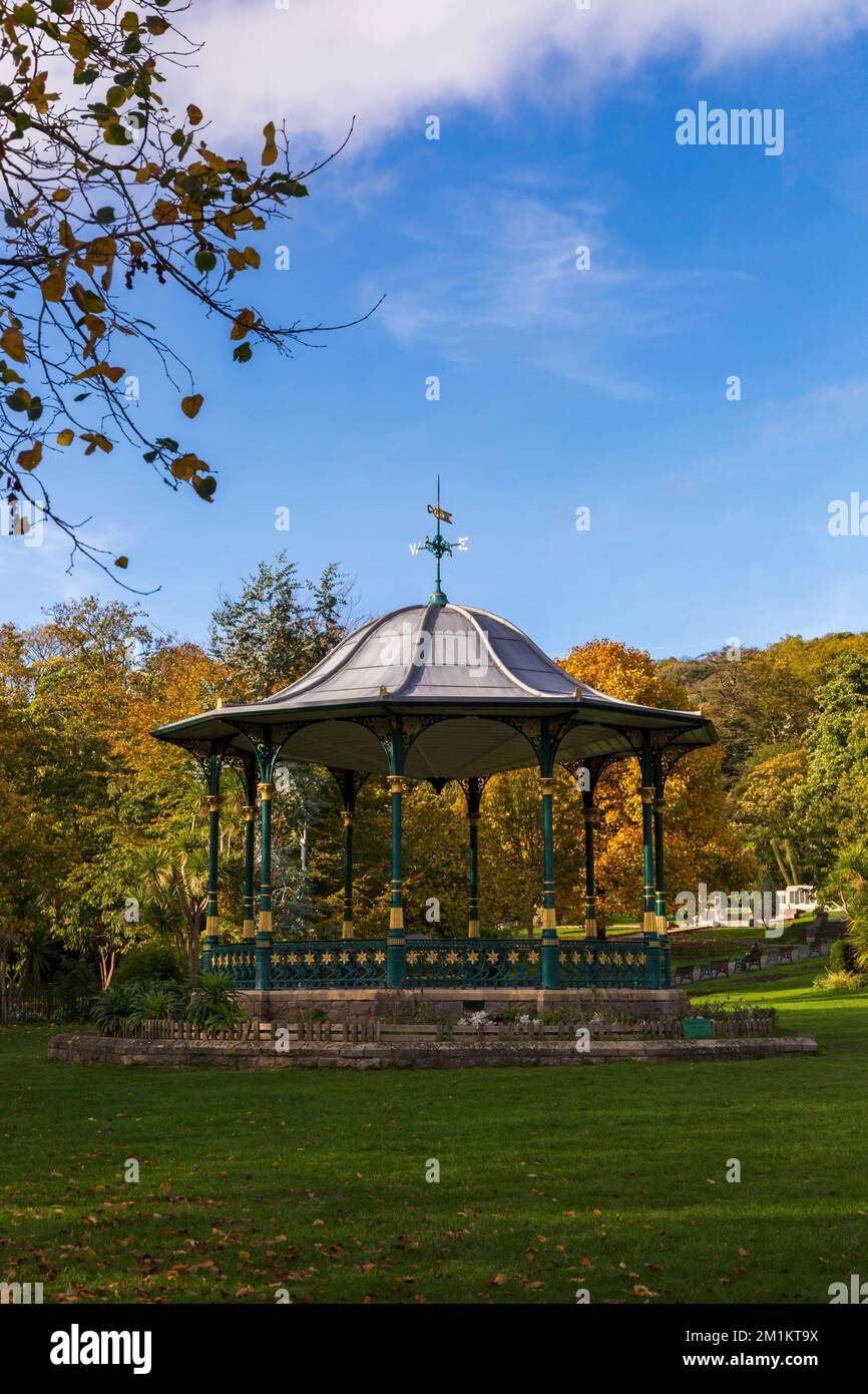 Grove Park municipal park Victorian bandstand at Weston Super Mare