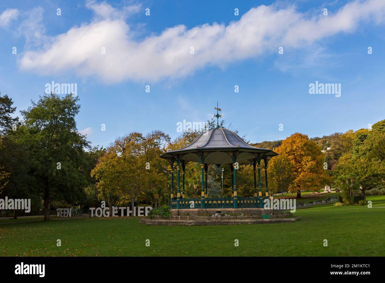 Green Together in Grove Park Victorian municipal park bandstand at