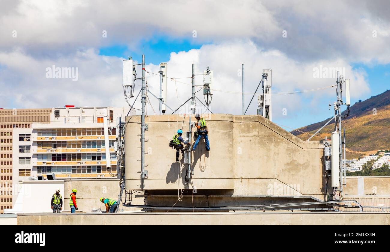 Cape Town, South Africa November 15, 2022 Electrical workers