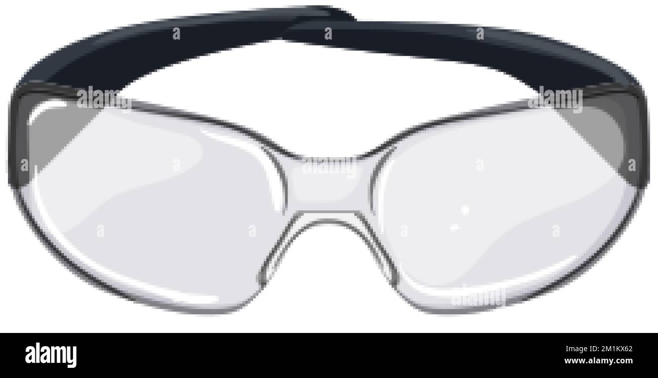 googles safety glasses cartoon vector illustration Stock Vector Image