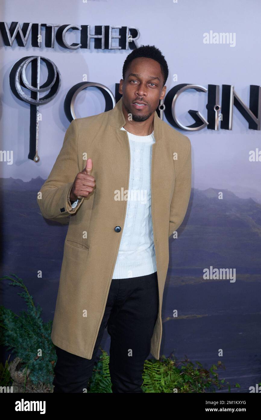 London, UK . 12 December, 2022 . Lemar pictured at the World Premiere of 'The Witcher: Blood Origin' held at the BFI Southbank. Stock Photo