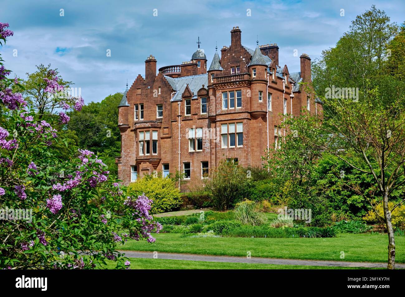 Threave House at Threave Gardens near Castle Douglas, Dumfries and ...