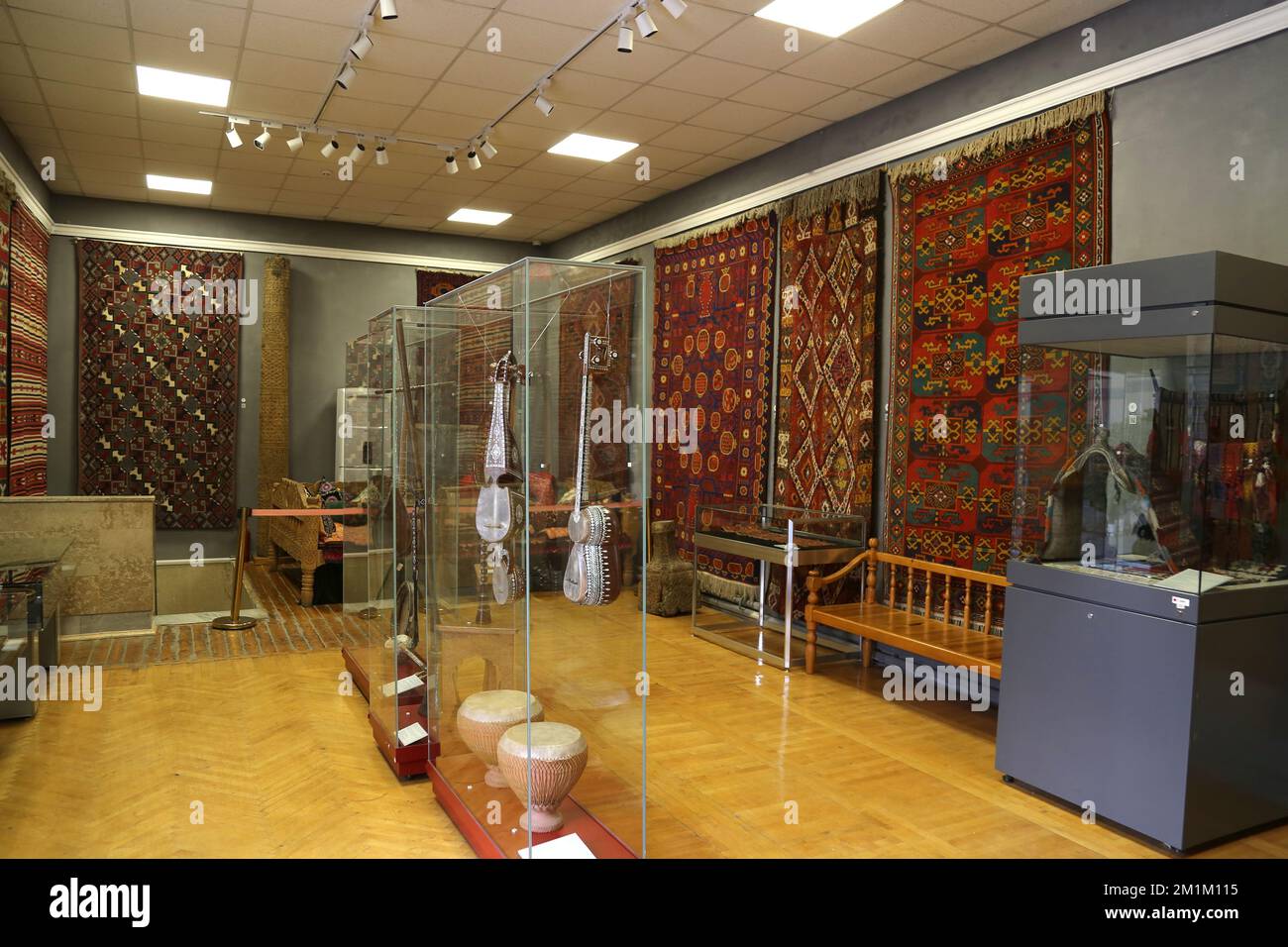 Museum of Applied Arts (former home of Alexander Polovtsev), Rakatboshi Street, South Tashkent, Tashkent Province, Uzbekistan, Central Asia Stock Photo