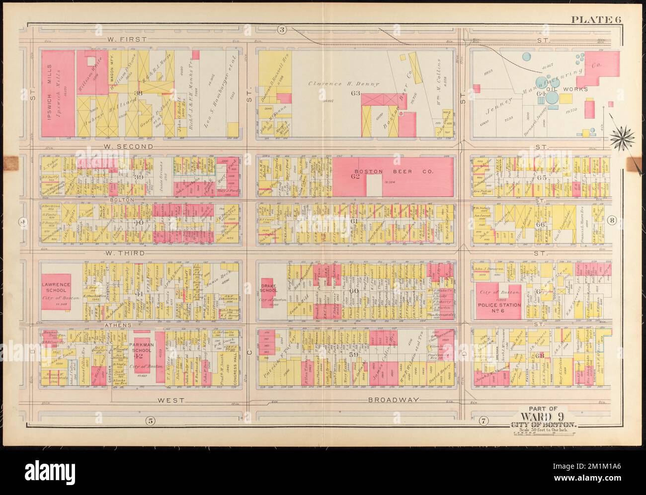 Atlas of the city of Boston, South Boston : plate 6 , Boston Mass ...