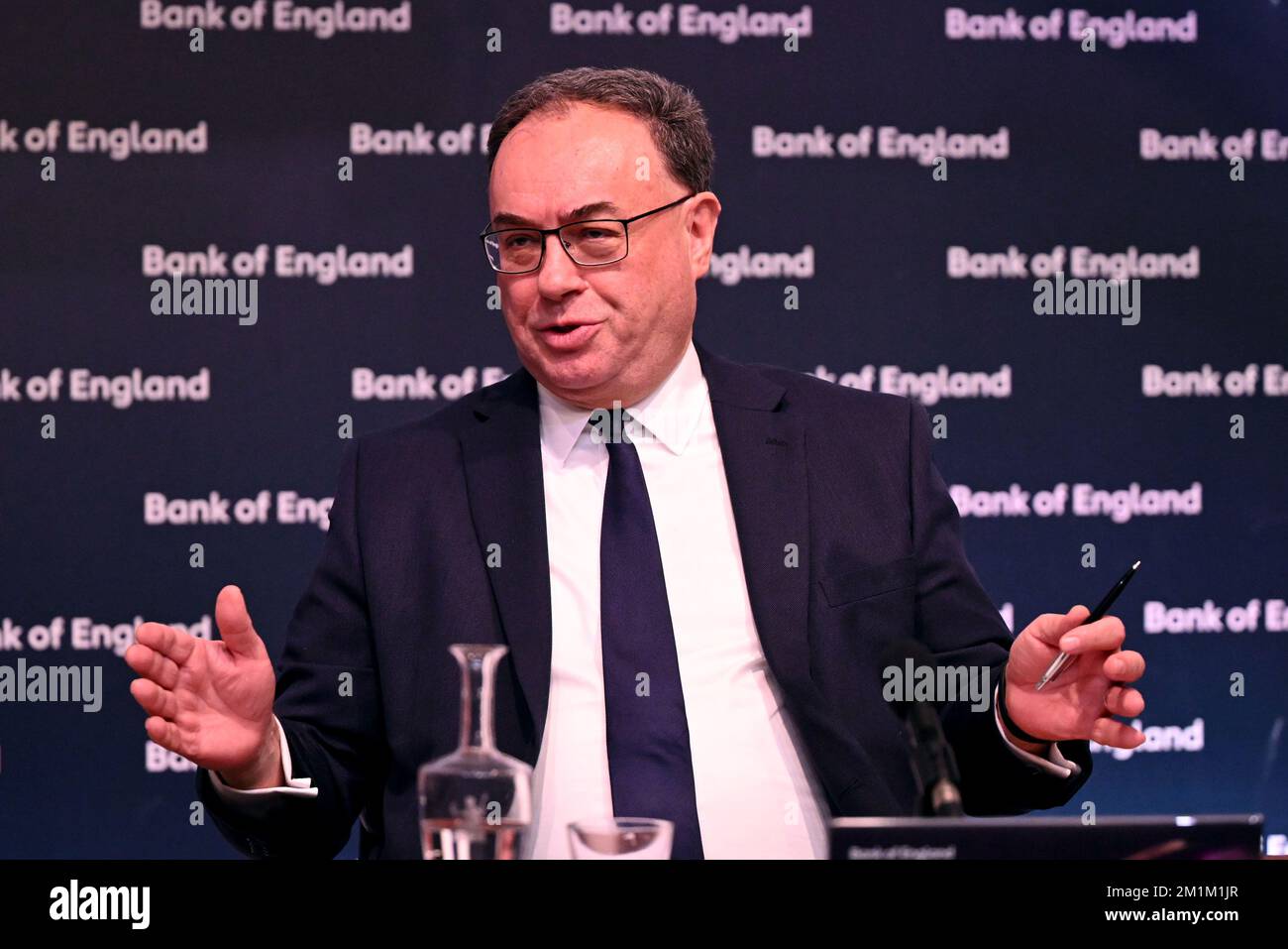 Governor Of The Bank Of England Andrew Bailey During The Bank Of 