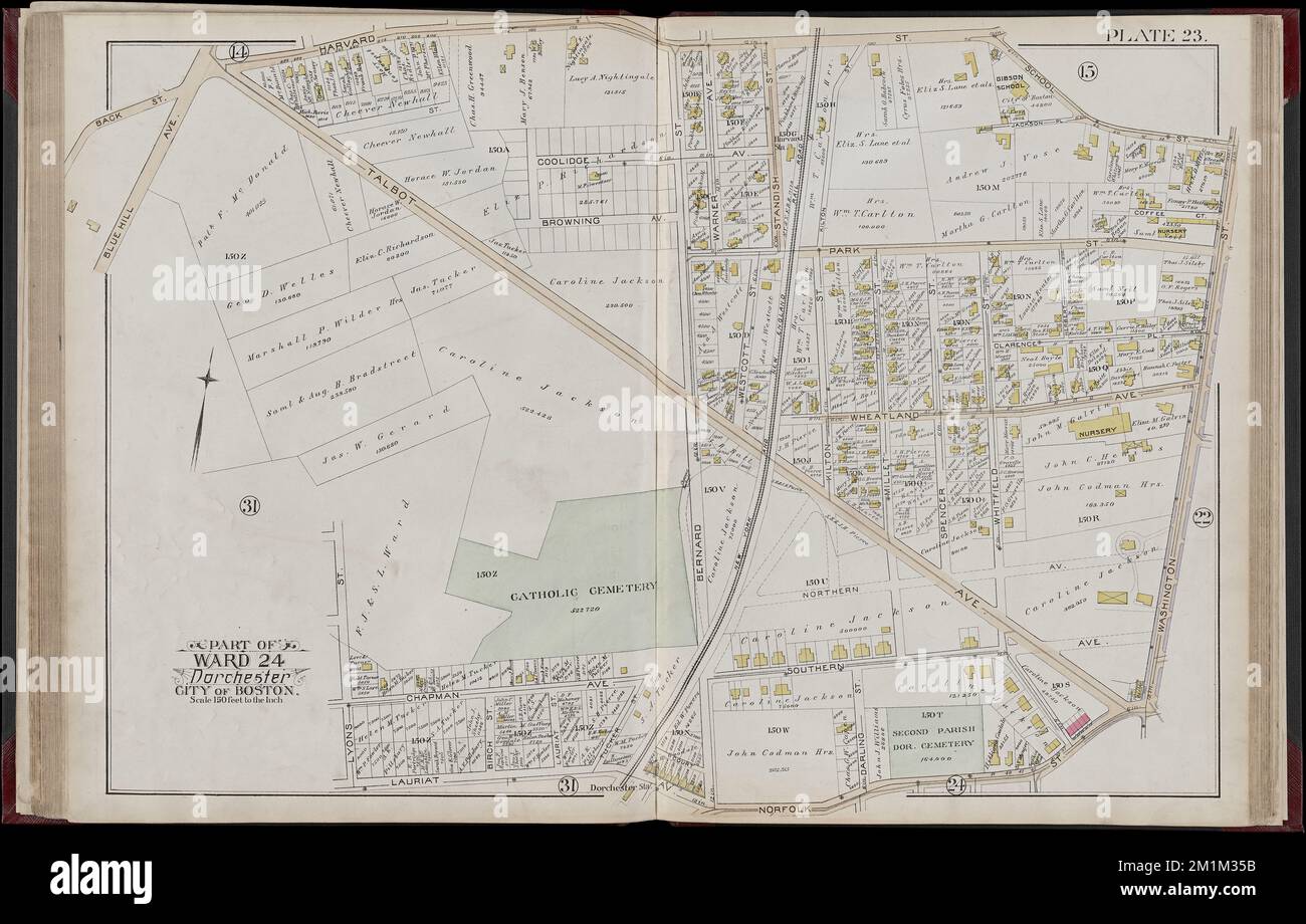Atlas of the city of Boston, volume five, Dorchester Mass. from
