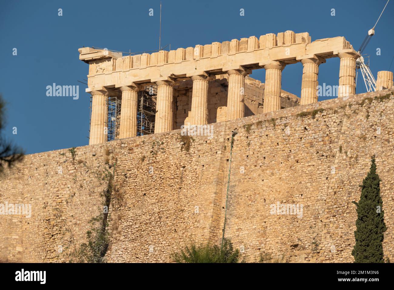 Acropolis of Athens (Cecropia) in Greece Stock Photo