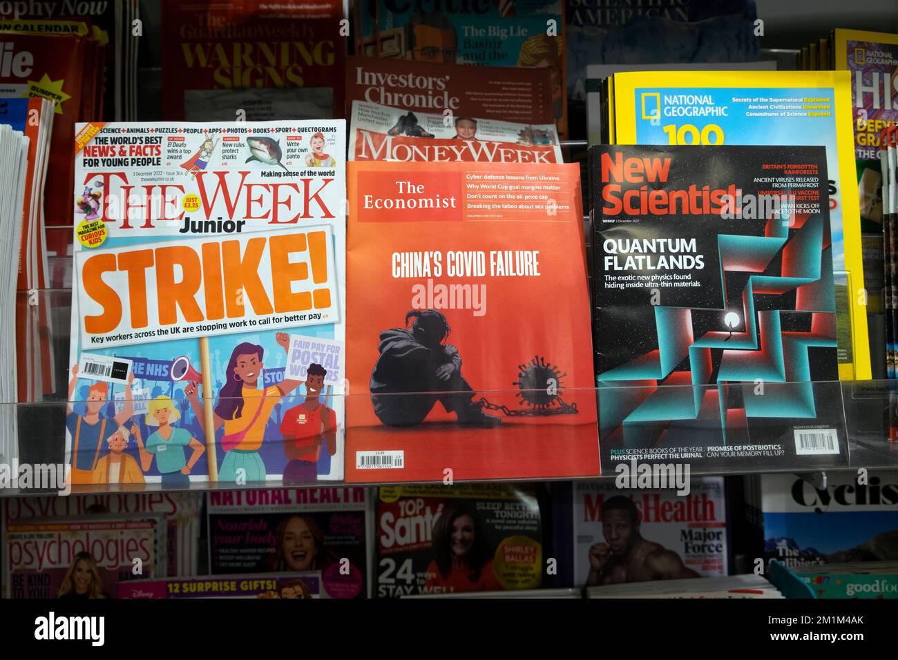Front cover of The Economist China Covid Failure &The Week Junior