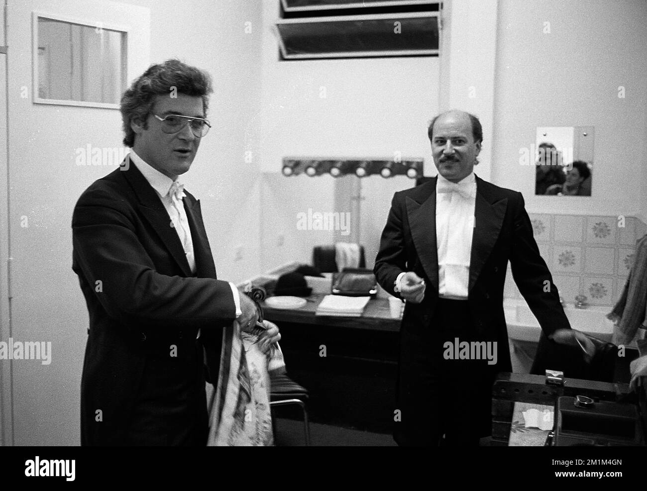 Pinchas Zukerman, Israeli violinist, after a performance at the Teatro
