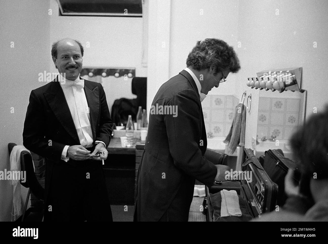 Pinchas Zukerman, Israeli violinist, after a performance at the Teatro