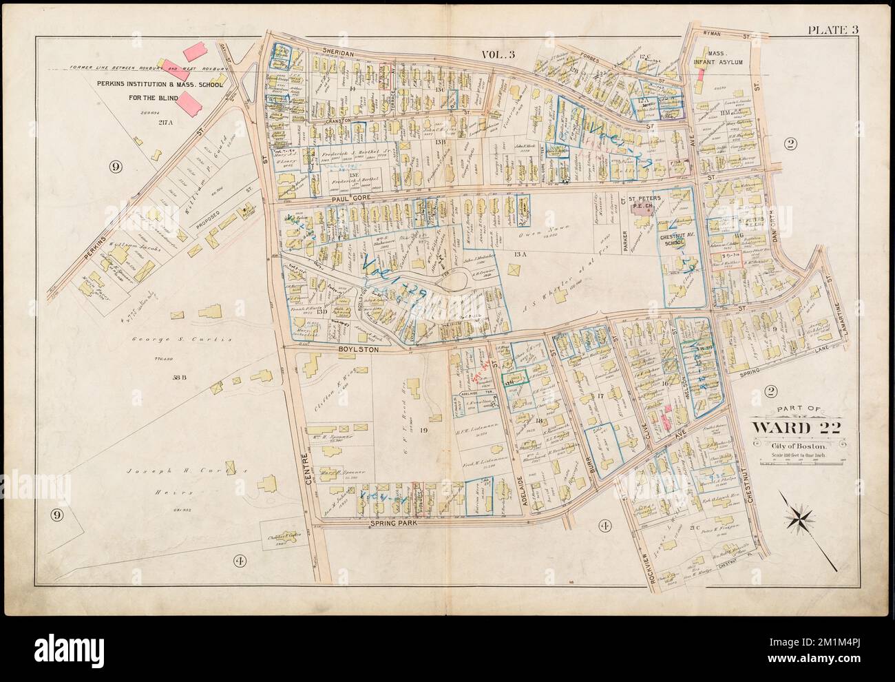 Atlas of the city of Boston, West Roxbury : plate 3 , Boston Mass ...